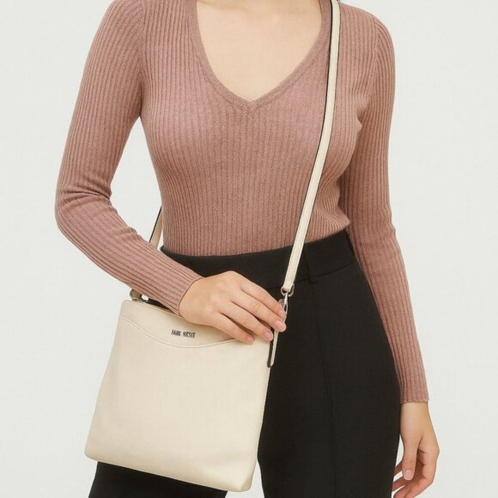 Nine West Cream Women's Crossbody Bag Shoulder Bag Medium